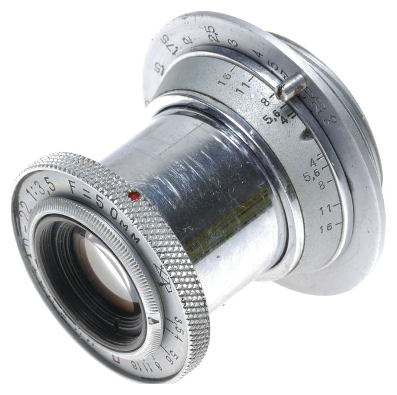 Zorki Industar-22 1:3.5 F=50mm M39 Leica FED Mount Camera Lens USSR