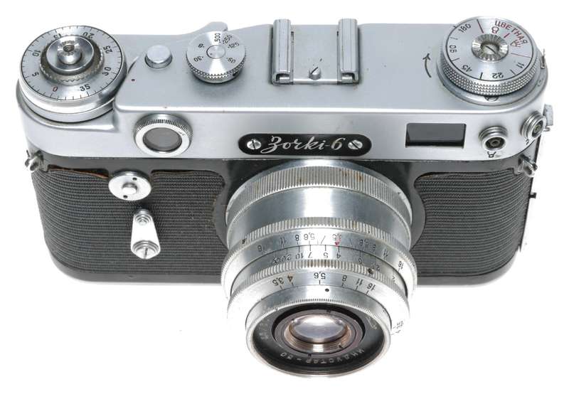 Zorki-6 35mm Rangefinder Camera Industar-50 3.5/50 MADE IN USSR