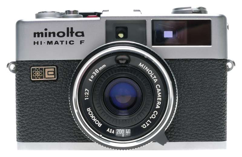 Minolta Hi-Matic F 35mm Film Rangefinder Camera Rokkor 1:2.7 f=38mm