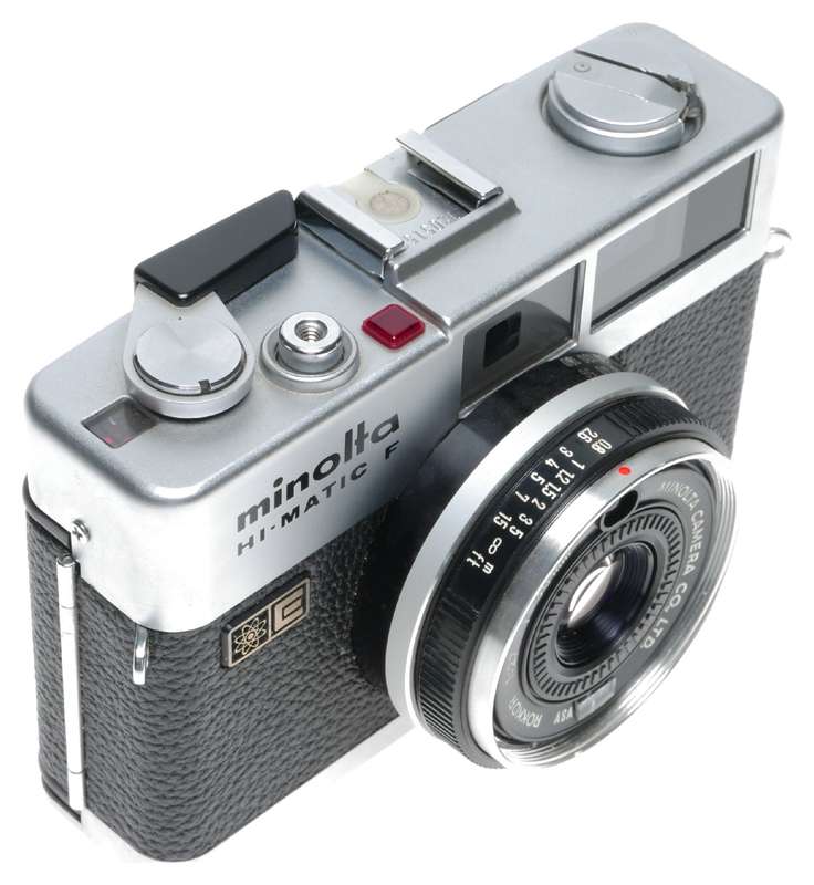 Minolta Hi-Matic F 35mm Film Rangefinder Camera Rokkor 1:2.7 f=38mm