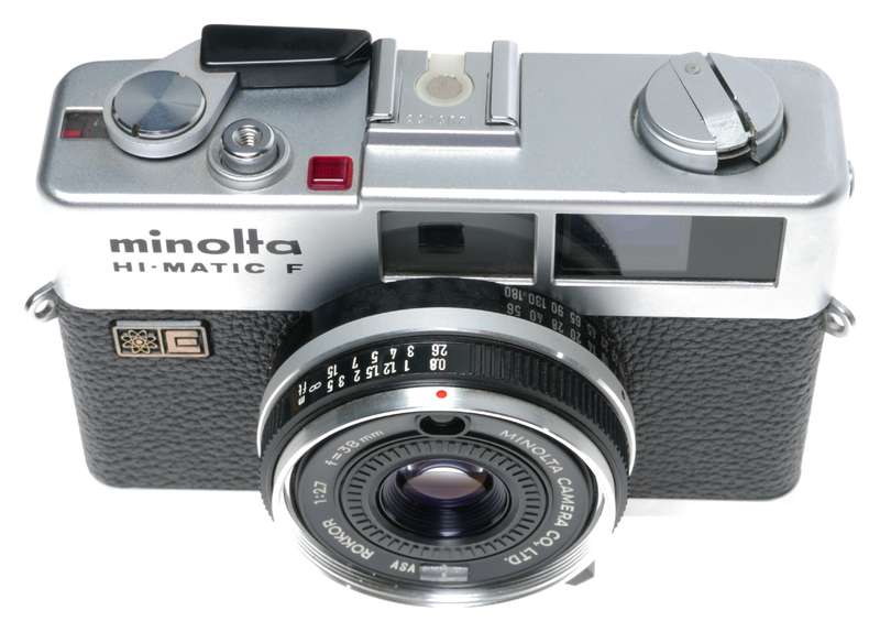 Minolta Hi-Matic F 35mm Film Rangefinder Camera Rokkor 1:2.7 f=38mm