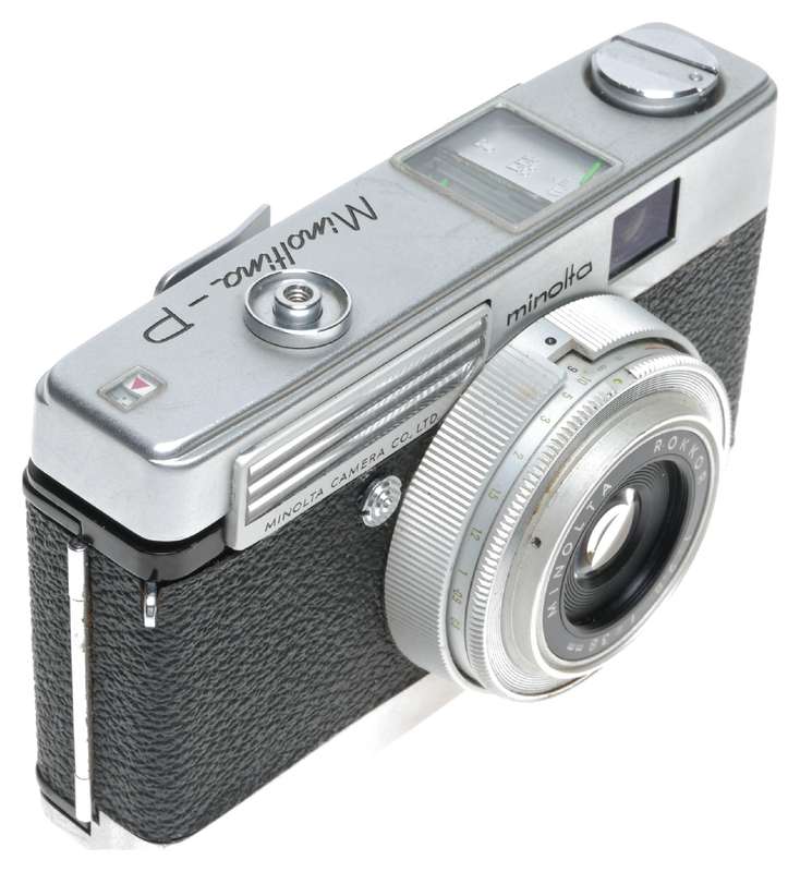 Minolta Minoltina-P 35mm Film Viewfinder Camera Rokkor 1:2.8 f=38mm