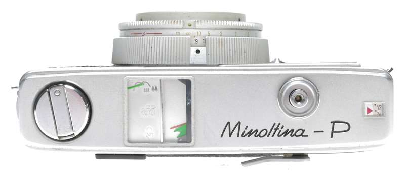 Minolta Minoltina-P 35mm Film Viewfinder Camera Rokkor 1:2.8 f=38mm