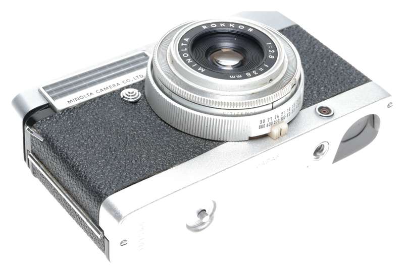 Minolta Minoltina-P 35mm Film Viewfinder Camera Rokkor 1:2.8 f=38mm