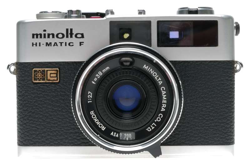 Minolta Hi-Matic F Rangefinder 35mm Film Camera Rokkor 1:2.7 f=38mm