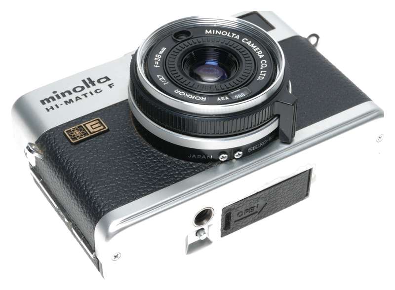 Minolta Hi-Matic F Rangefinder 35mm Film Camera Rokkor 1:2.7 f=38mm