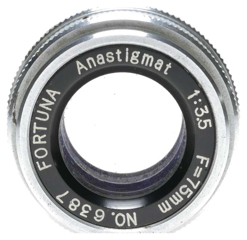 Fortuna Anastigmat 1:3.5 F=75mm M39 Enlarger Lens