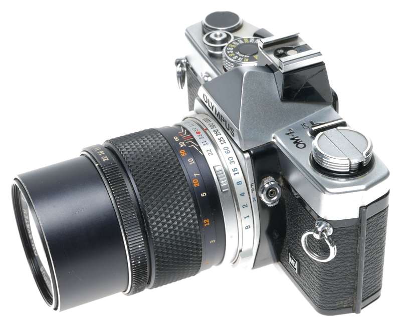 Olympus OM-1N SLR Camera E.Zuiko Auto-T 3.5/135mm Telephoto Lens