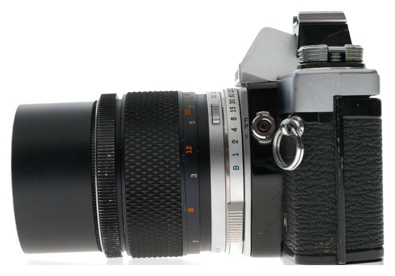 Olympus OM-1N SLR Camera E.Zuiko Auto-T 3.5/135mm Telephoto Lens