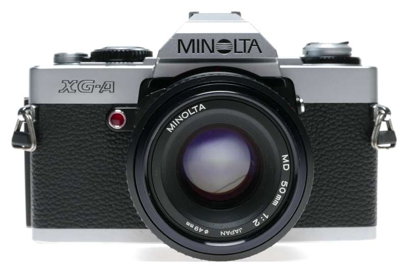 Minolta XG-A 35mm SLR Film Camera MD 1:2 50mm Lens