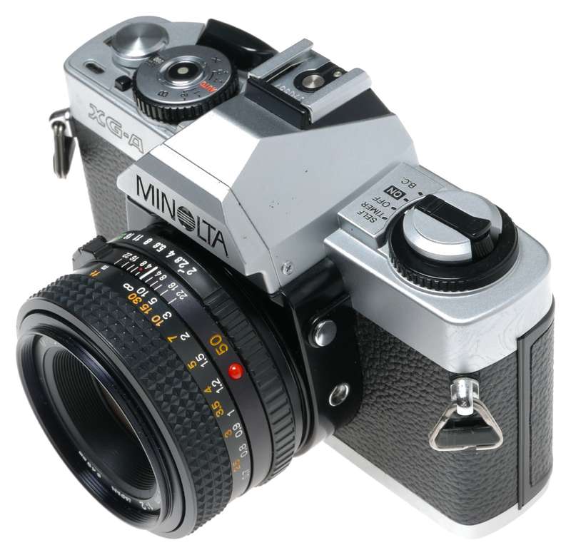 Minolta XG-A 35mm SLR Film Camera MD 1:2 50mm Lens