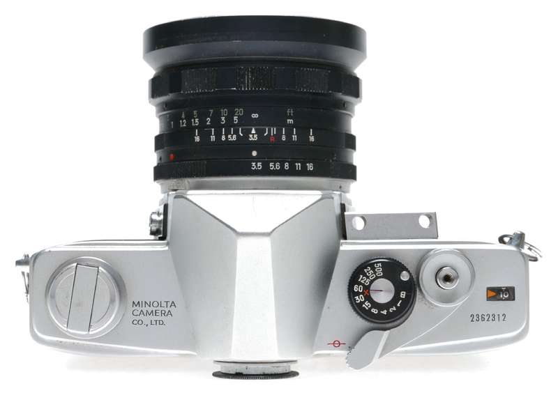 Minolta SR-1 35mm SLR Camera Auto W.Rokkor-SG 1:3.5 f=28mm Lens