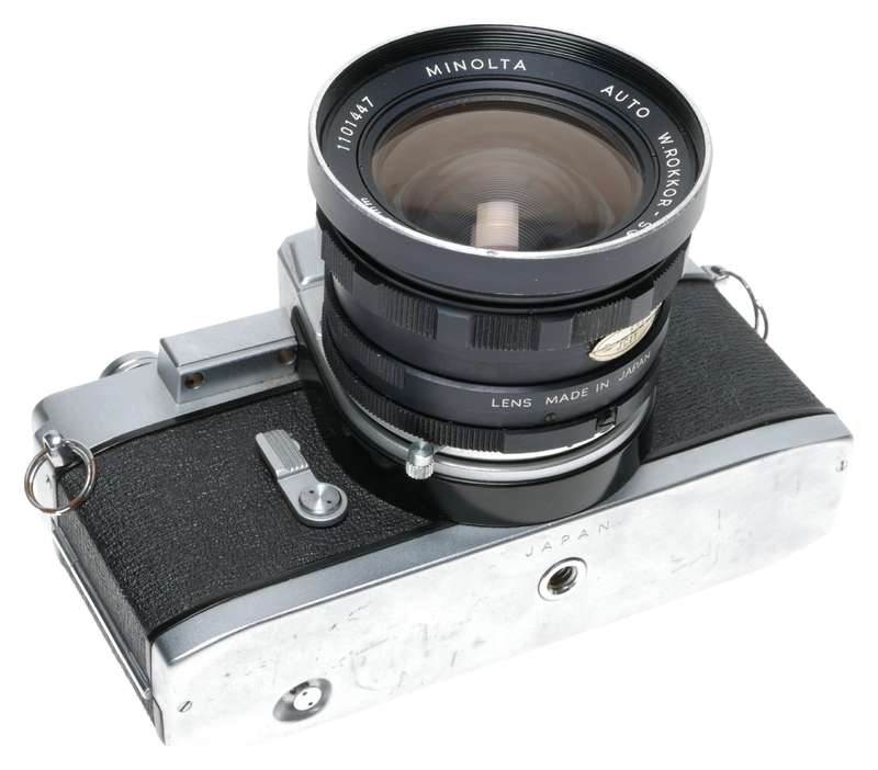 Minolta SR-1 35mm SLR Camera Auto W.Rokkor-SG 1:3.5 f=28mm Lens