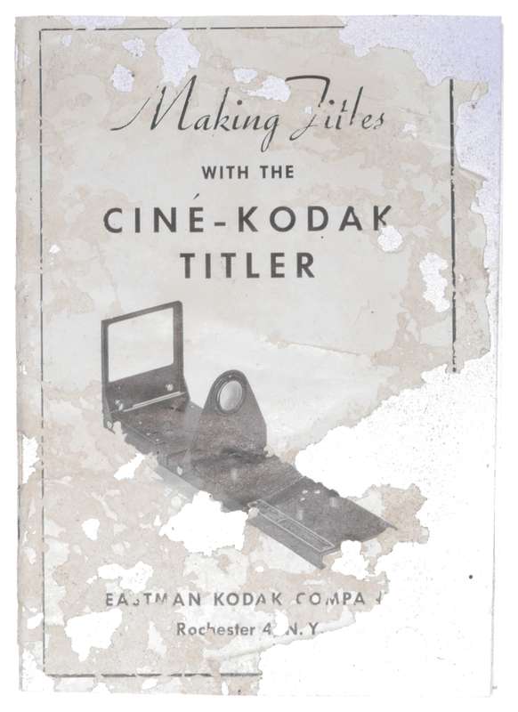 Eastman Cine-Kodak Titler 8mm Movie Titling Adapter Device in Box