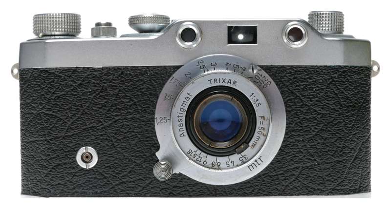 AFIOM Wega IIa Rangefinder Camera Trixar 3.5/50 Lens Italy Leica Copy