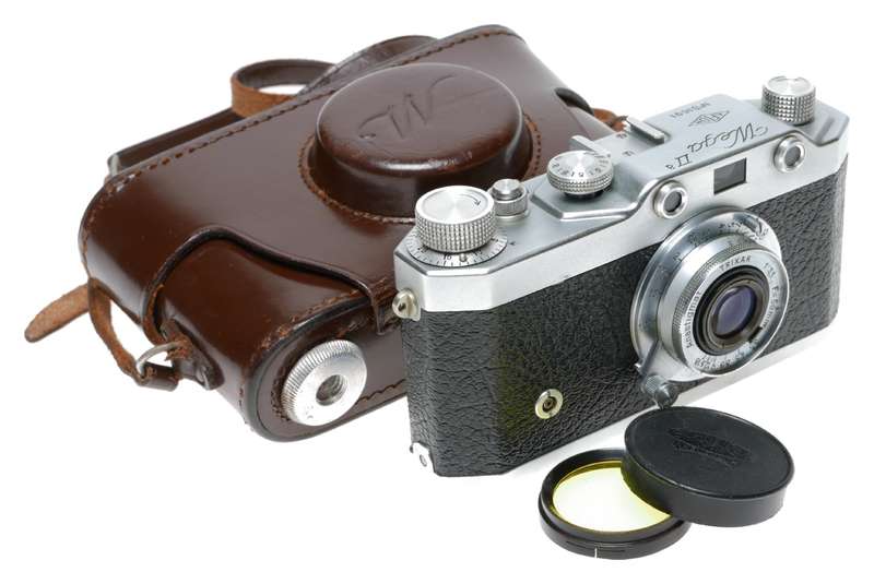 AFIOM Wega IIa Rangefinder Camera Trixar 3.5/50 Lens Italy Leica Copy