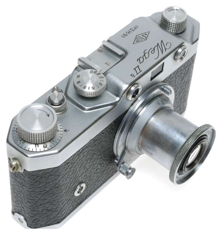 AFIOM Wega IIa Rangefinder Camera Trixar 3.5/50 Lens Italy Leica Copy