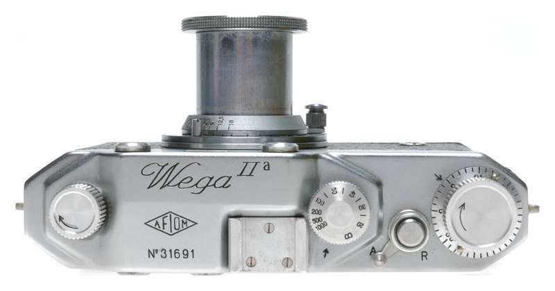 AFIOM Wega IIa Rangefinder Camera Trixar 3.5/50 Lens Italy Leica Copy