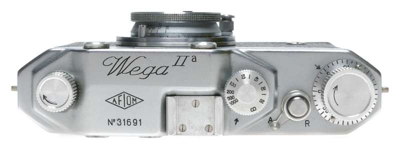 AFIOM Wega IIa Rangefinder Camera Trixar 3.5/50 Lens Italy Leica Copy