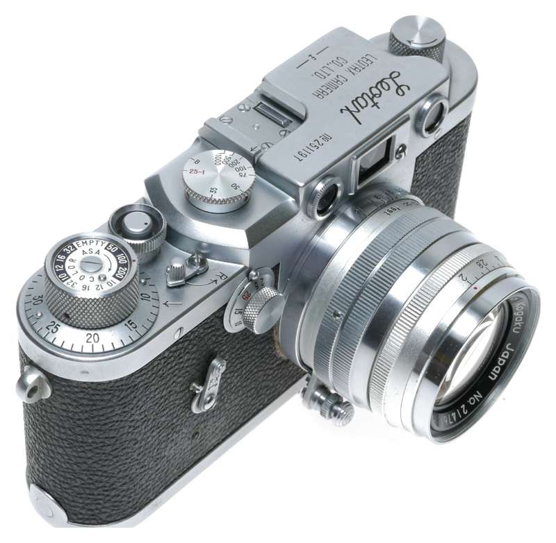 Leotax F Rangefinder Camera Topcor-S 1:2 f=5cm Lens M39 Leica Mount