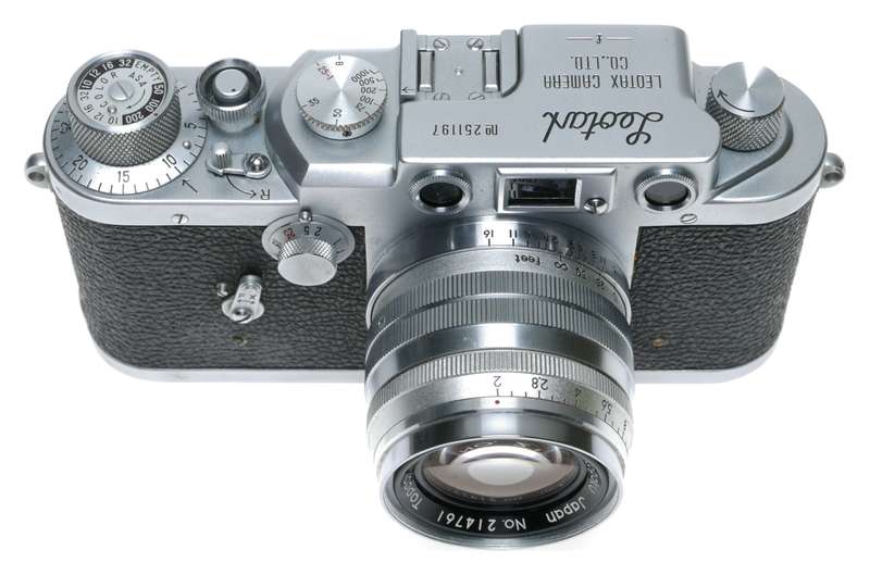 Leotax F Rangefinder Camera Topcor-S 1:2 f=5cm Lens M39 Leica Mount