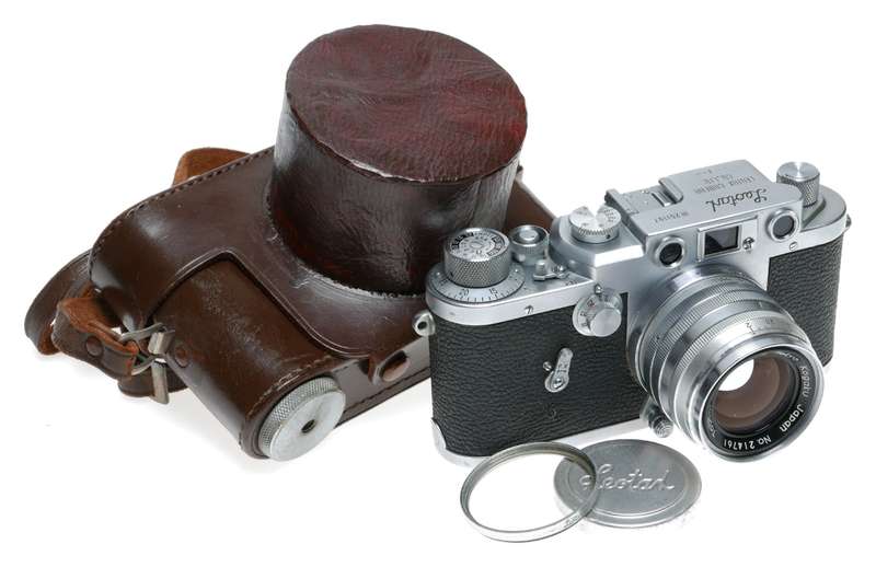 Leotax F Rangefinder Camera Topcor-S 1:2 f=5cm Lens M39 Leica Mount