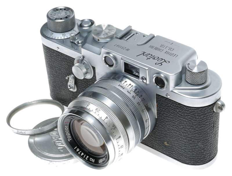 Leotax F Rangefinder Camera Topcor-S 1:2 f=5cm Lens M39 Leica Mount