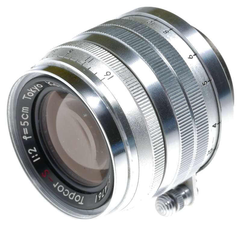 Leotax F Rangefinder Camera Topcor-S 1:2 f=5cm Lens M39 Leica Mount