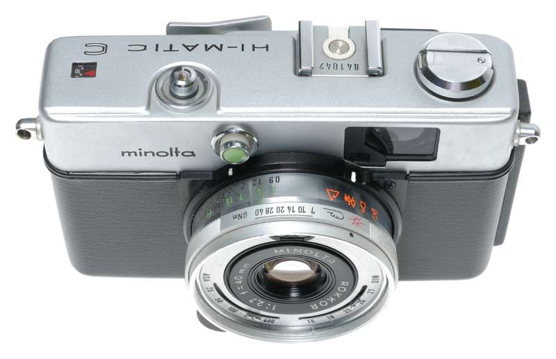 Minolta Hi-Matic C Compact 35mm Film Camera Rokkor 1:2.7 f=40mm