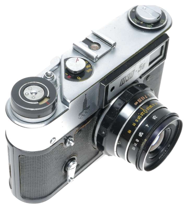 FED 5b Olympic 35mm Rangefinder Camera Industar 61L/D 2.8/53 Leica Mount