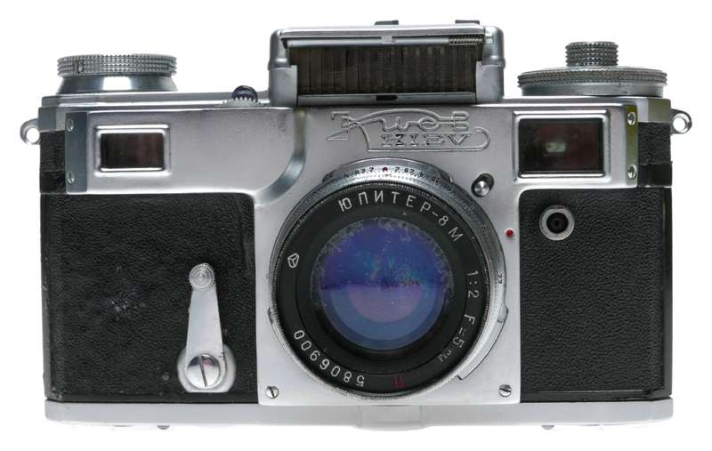 Kiev-4 Type 2 Ukrainian Engravings Rare Jupiter-8M 1:2 F=5cm Contax Mount