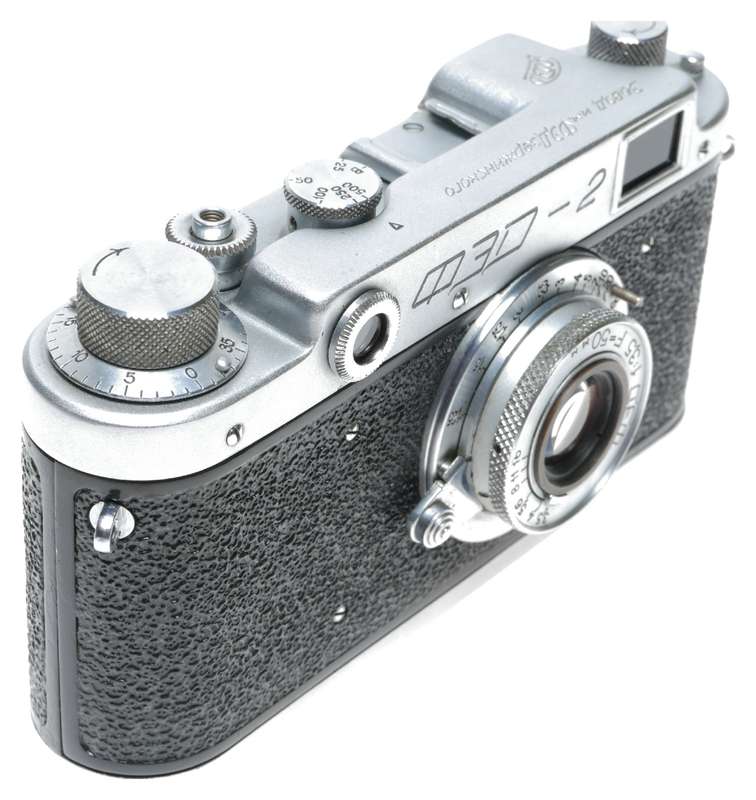 FED-2 Type c Rangefinder Film Camera 3.5/50 M39 Leica Mount USSR