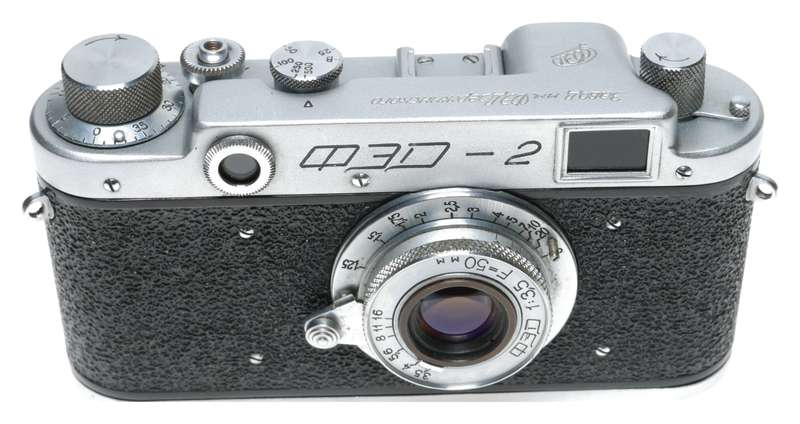FED-2 Type c Rangefinder Film Camera 3.5/50 M39 Leica Mount USSR