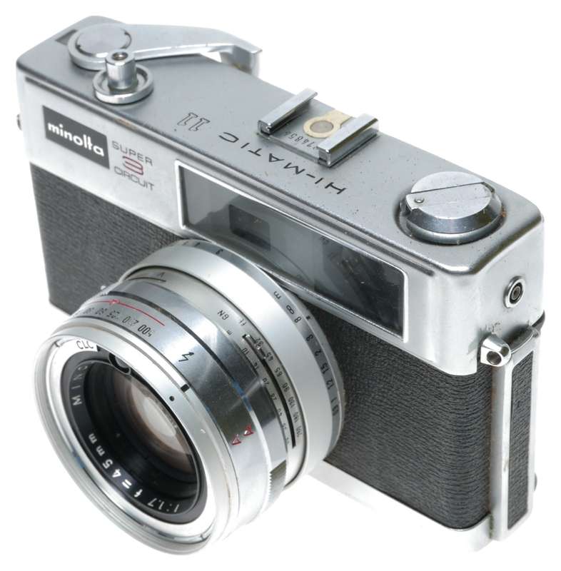Minolta Hi-Matic 11 Super 3 Circuit Camera Rokkor-PF 1:1.7 f=45mm