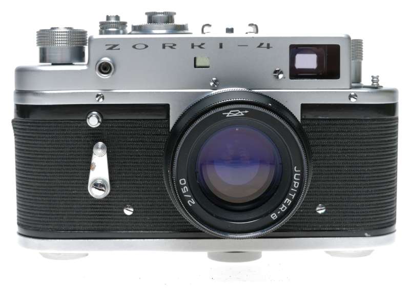Zorki-4 Export Model Rangefinder Film Camera Black Jupiter-8 39LTM
