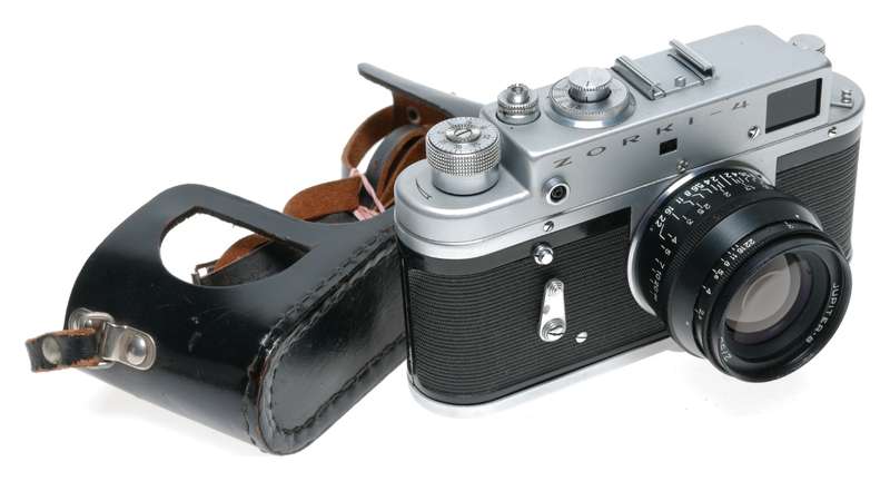 Zorki-4 Export Model Rangefinder Film Camera Black Jupiter-8 39LTM