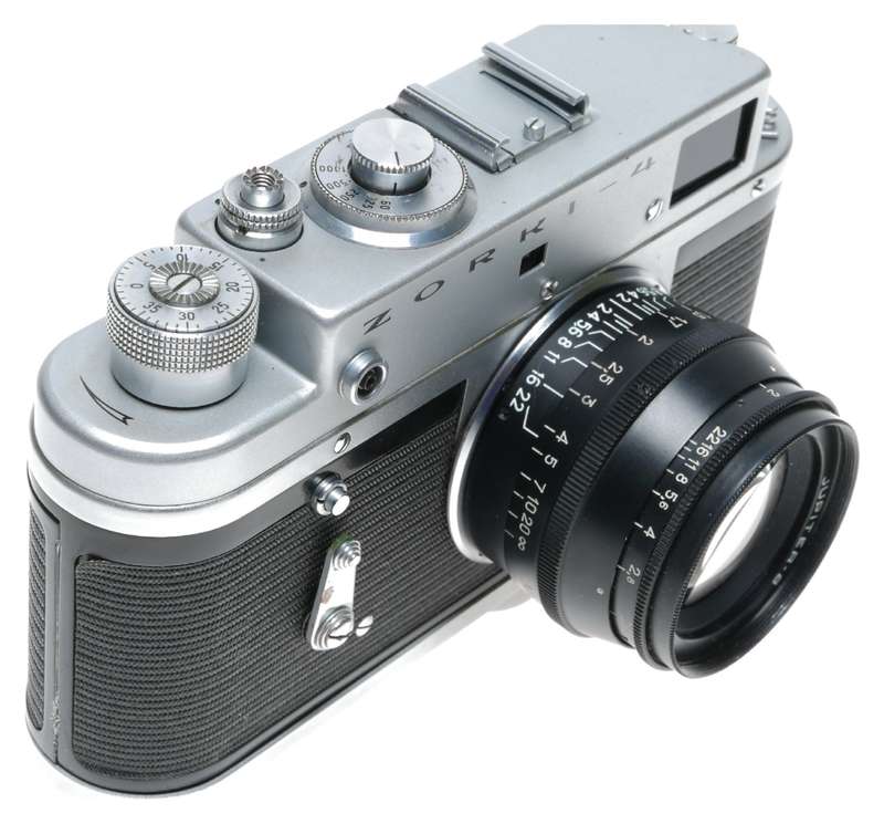 Zorki-4 Export Model Rangefinder Film Camera Black Jupiter-8 39LTM