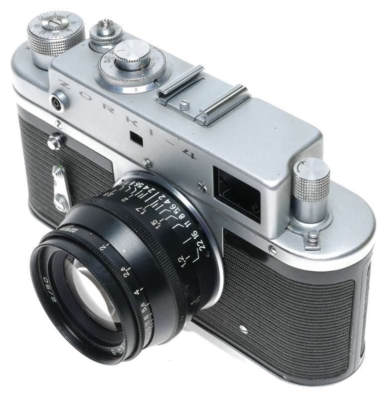 Zorki-4 Export Model Rangefinder Film Camera Black Jupiter-8 39LTM