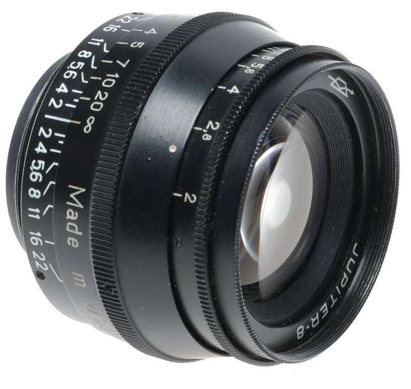 Zorki-4 Export Model Rangefinder Film Camera Black Jupiter-8 39LTM