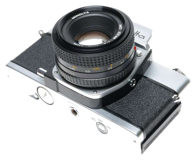 Minolta SRT 100X 35mm Film SLR Camera MD 1:2./50 Lens