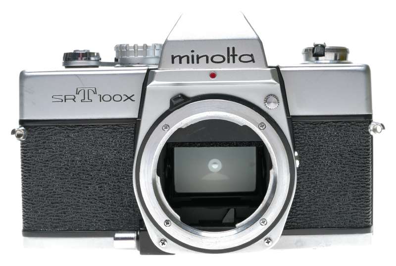 Minolta SRT 100X 35mm Film SLR Camera MD 1:2./50 Lens