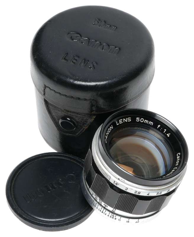 Canon Rangefinder RF Camera Lens 1.4/50mm Leica Screw Mount