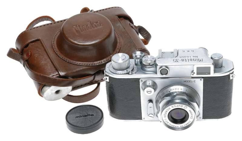 Minolta-35 Model E Rangefinder Camera Super Rokkor 2.8/45mm M39