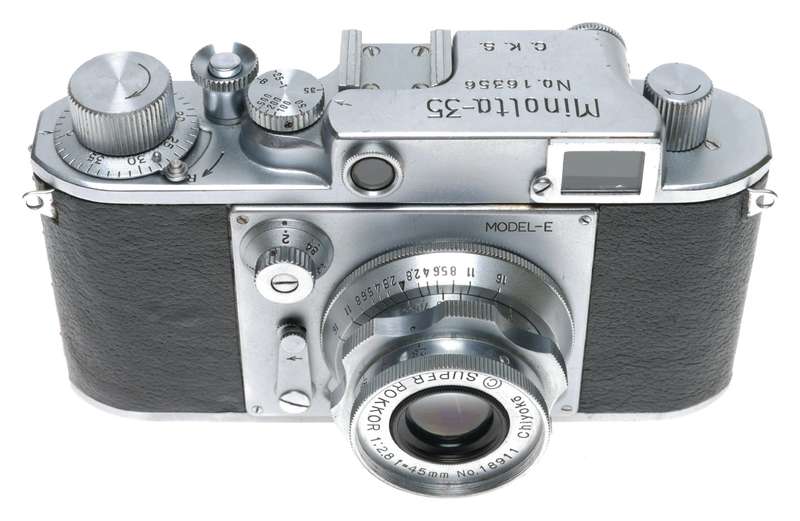 Minolta-35 Model E Rangefinder Camera Super Rokkor 2.8/45mm M39
