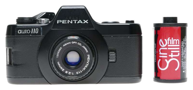 Asahi Pentax Auto-110 Subminiature Film Camera 2.8/24mm 18mm Lenses