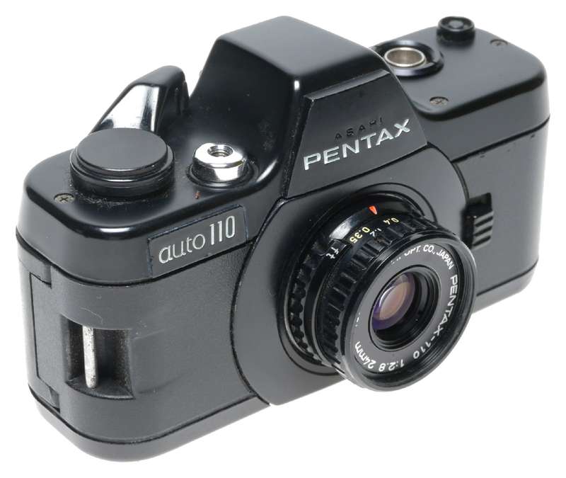 Asahi Pentax Auto-110 Subminiature Film Camera 2.8/24mm 18mm Lenses