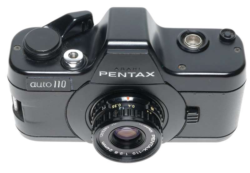 Asahi Pentax Auto-110 Subminiature Film Camera 2.8/24mm 18mm Lenses