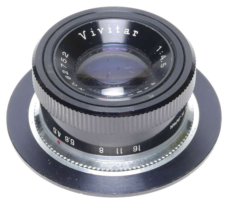 Vivitar 1:4.5 f=90mm Enlarging Lens Lens board Serial No.62752
