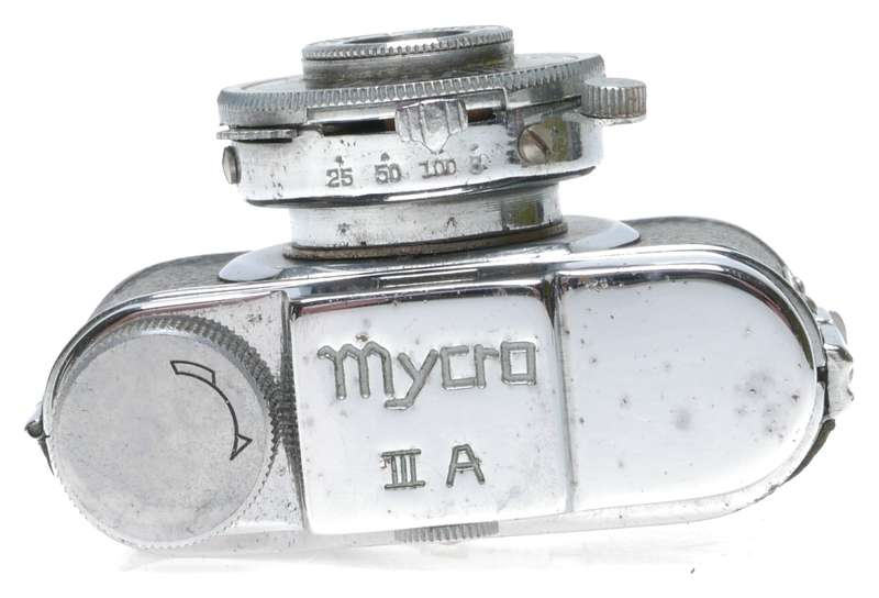 Mycro IIIa Subminiature Film Camera Chrome Black Ona 1:4.5 F=20mm