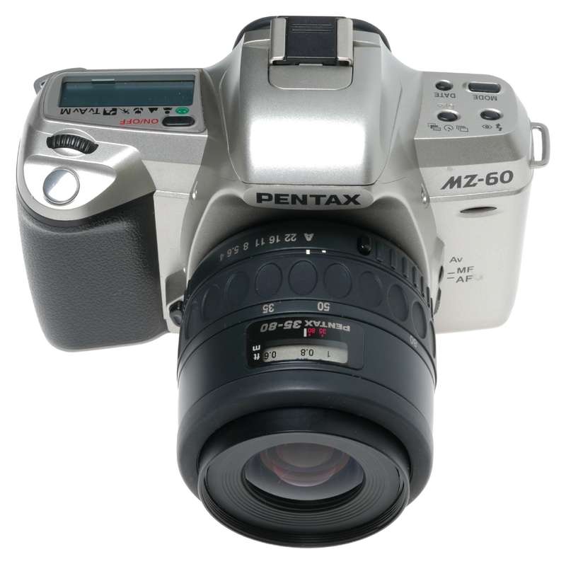 Asahi Pentax MZ-60 35mm SLR Camera 35-80 Zoom Lens Carry Bag